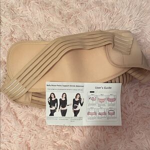 Women's Beige Belly Brace Support